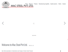 Tablet Screenshot of macsteelindia.com